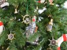 Model Ship in a Glass Bottle Christmas Ornament