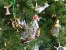 Model Ship in a Glass Bottle Christmas Ornament