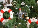 Model Ship in a Glass Bottle Christmas Ornament