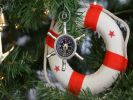 Ship's Wheel Compass Christmas Ornament