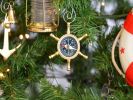 Ship's Wheel Compass Christmas Ornament