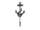 Cast Iron Anchor Decorative Hook 7"