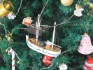 Wooden Fishing R Us Model Fishing Boat Christmas Tree Ornament