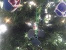 Cast Iron Propeller Christmas Ornament 4"