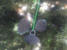 Cast Iron Propeller Christmas Ornament 4"