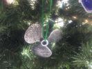 Cast Iron Propeller Christmas Ornament 4"