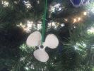 Cast Iron Propeller Christmas Ornament 4"
