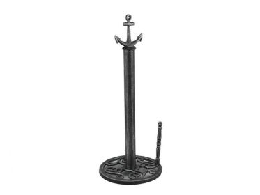 Cast Iron Anchor Paper Towel Holder 16" (Finish: Antique Silver)