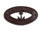 Captain's Quarters Sign 9"