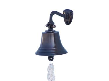 Wall Mounted Hanging Ship's Bell (style: 6" Bronze)