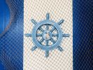 Decorative Ship Wheel with Seagull