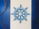 Decorative Ship Wheel with Starfish