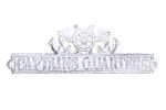 Cast Iron Captains Quarters Sign with Ship Wheel and Anchors 9"