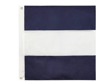 Authentic Letter Nautical Alphabet Navy Code Signal Flag 24" - Indoor/Outdoor Use (Letter: J)