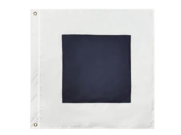 Authentic Letter Nautical Alphabet Navy Code Signal Flag 24" - Indoor/Outdoor Use (Letter: S)