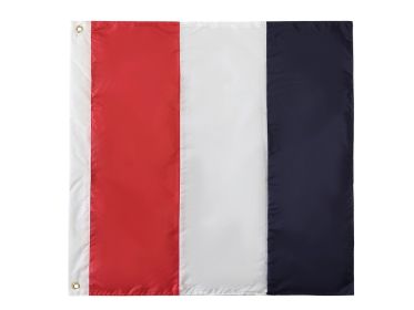 Authentic Letter Nautical Alphabet Navy Code Signal Flag 24" - Indoor/Outdoor Use (Letter: T)