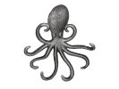 Cast Iron Wall Mounted Decorative Octopus Hooks 7"