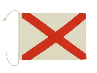 Cloth Nautical Alphabet Flag Decoration 20" (Letter: V)