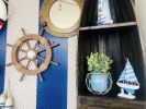 Decorative Ship Wheel with Seashell