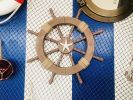 Decorative Ship Wheel with Starfish
