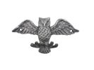 Cast Iron Flying Owl Decorative Metal Talons Wall Hooks 6"