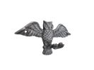 Cast Iron Flying Owl Decorative Metal Talons Wall Hooks 6"