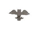 Cast Iron Flying Owl Decorative Metal Talons Wall Hooks 6"
