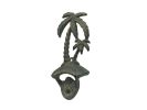 Cast Iron Wall Mounted Palmtree Bottle Opener 6"