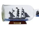 Blackbeard's Queen Anne's Revenge Model Pirate Ship in a Glass Bottle