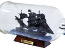 Blackbeard's Queen Anne's Revenge Model Pirate Ship in a Glass Bottle