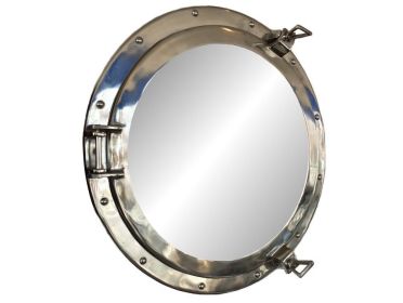 Decorative Ship Porthole Mirror 20" (Finish: Chrome)