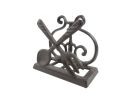 Cast Iron Fork and Spoon Kitchen Napkin Holder 5"