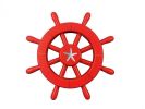 Decorative Ship Wheel with Starfish