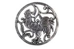 Cast Iron Rooster Trivet 8"