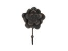 Cast Iron Decorative Rose Hook 7"