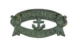 Cast Iron Captains Quarters Sign 8"