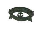 Cast Iron Captains Quarters Sign 8"