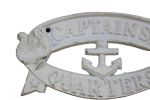Cast Iron Captains Quarters Sign 8"