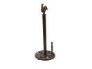 Cast Iron Rooster Paper Towel Holder 15"