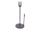 Cast Iron Fork and Spoon Kitchen Paper Towel Holder 15"