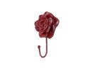 Cast Iron Decorative Rose Hook 7"