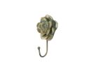 Cast Iron Decorative Rose Hook 7"