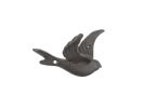 Cast Iron Flying Bird Decorative Metal Wing Wall Hook 5.5"