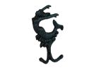 Cast Iron Mermaid Key Hook 6"