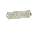 Cast Iron Poop Deck Sign 6"