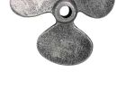 Cast Iron Propeller Paperweight 4"