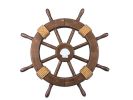 Decorative Ship Wheel with Seashell