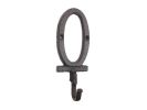 Cast Iron Number Wall Hook 6"
