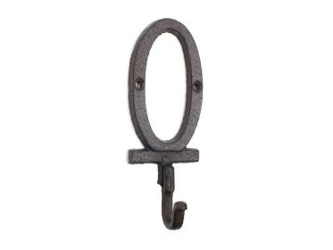 Cast Iron Number Wall Hook 6" (Option: 0 - Cast Iron)