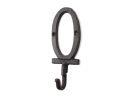 Cast Iron Number Wall Hook 6"
